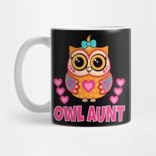 Cute Owl Aunt Mug